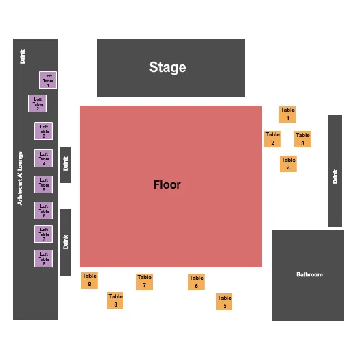 seating chart for The Truman - Kansas City - GA & Tables - eventticketscenter.com